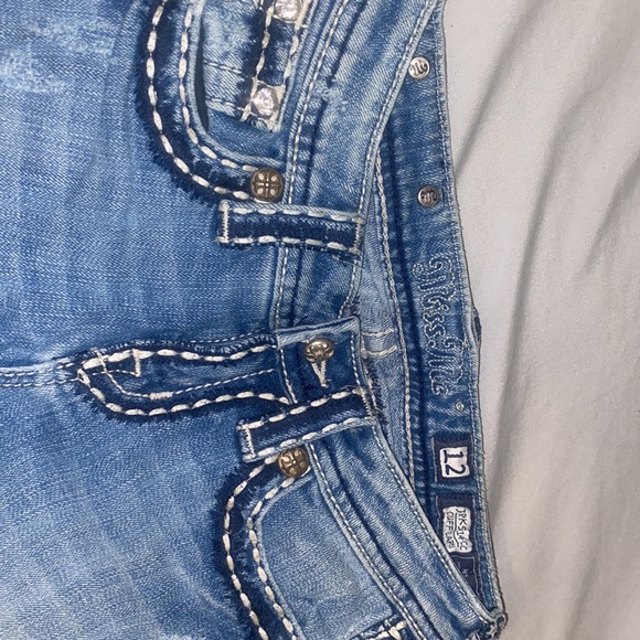 kids 12 miss me jeans, cuff capri, good condition - Picture 2 of 4
